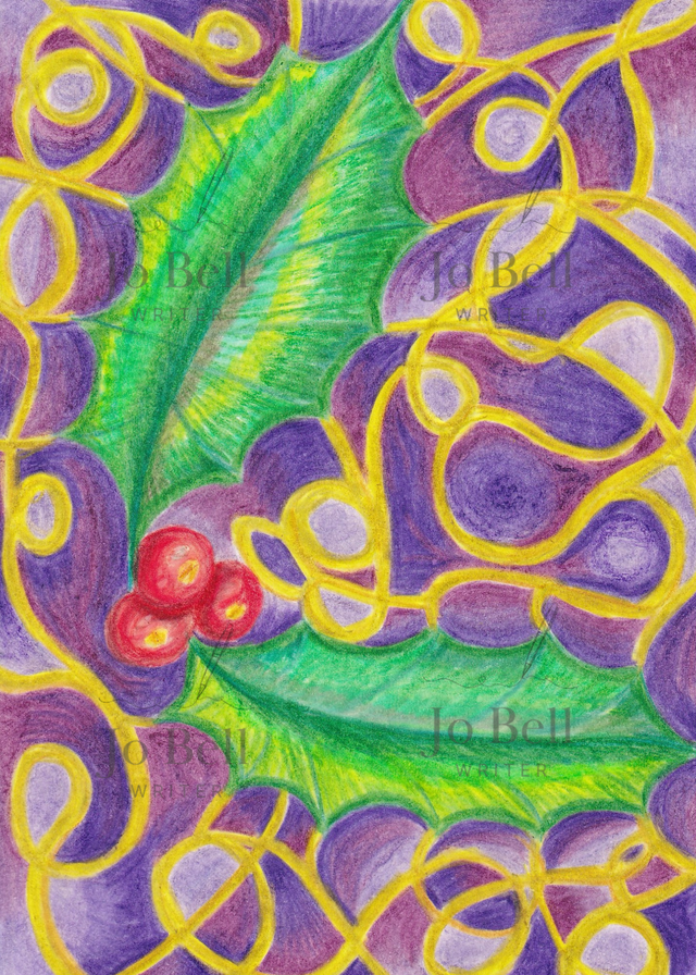 Christmas Card - Holly