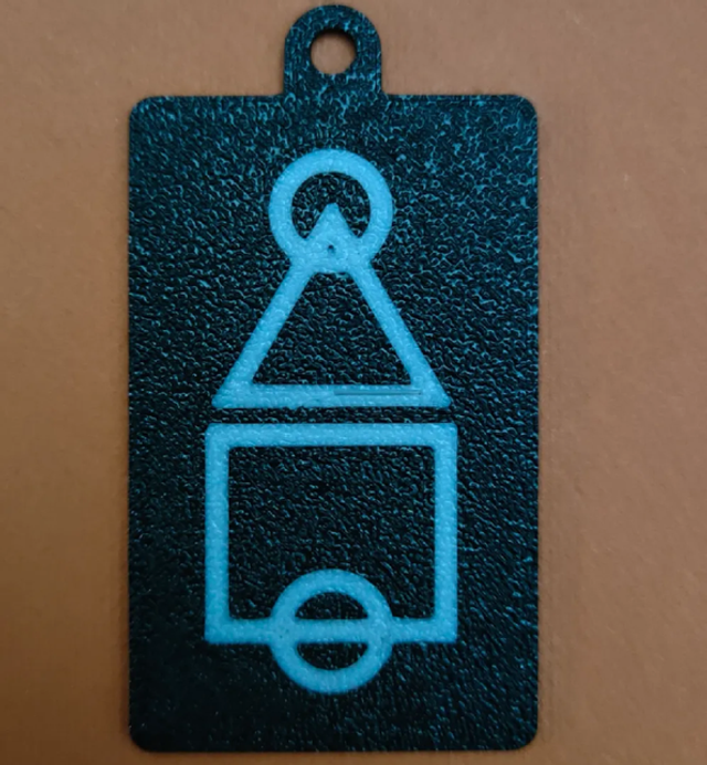 Porte-clés jeu du Calamar