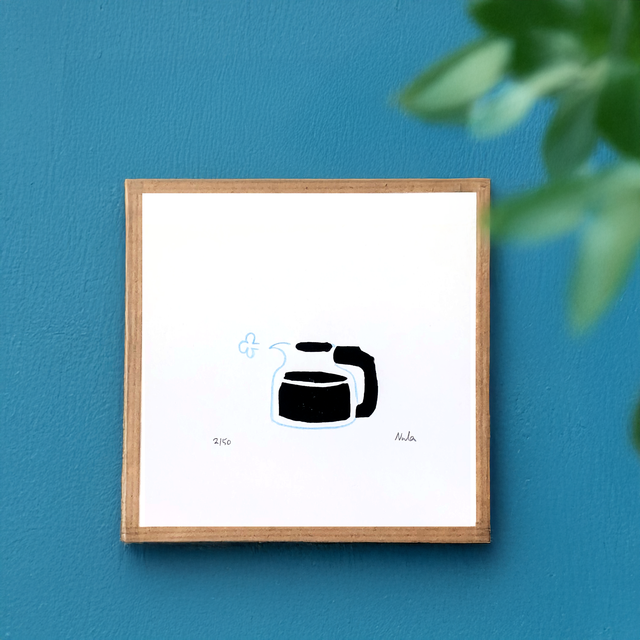 Coffee Pot Wall Art Engraving - The Perfect Gift for Coffee Lovers