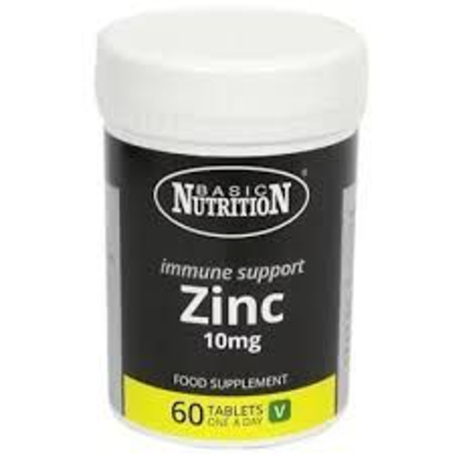 Basic Nutrition Zinc 10mg 60 Tablets