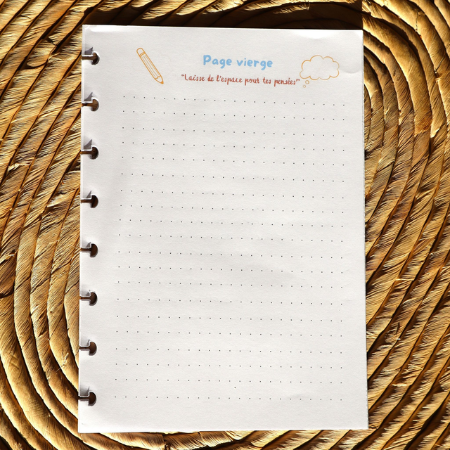 Recharge 50 Pages de Notes à Points + Recharge bougie (en option)