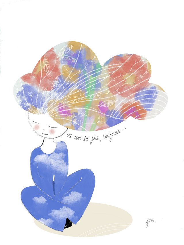 Illustration PRINT A4 - Joie