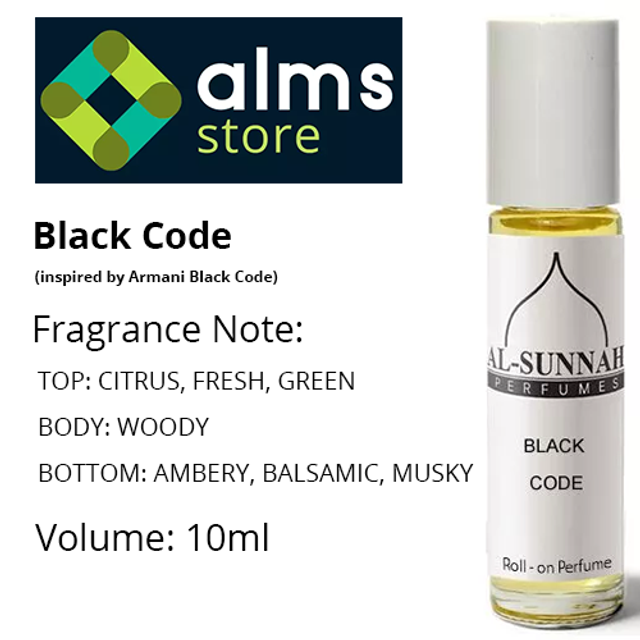 Black Code Men 10ml Roll-on