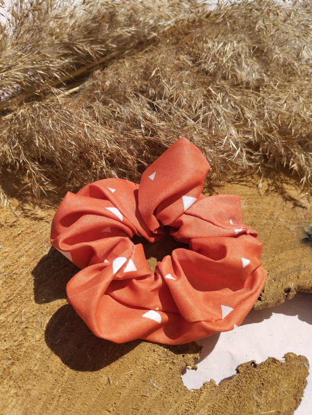 Chouchou satiné - motif texas