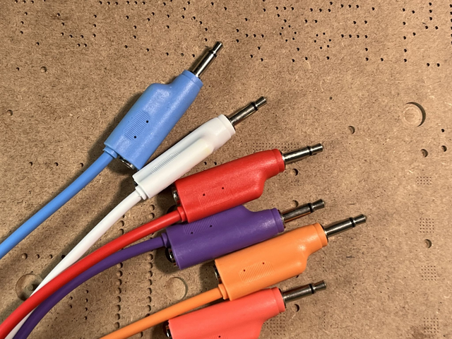 Eurorack Stackable Patch Cable 3.5mm Mono 20cm/30cm/60cm