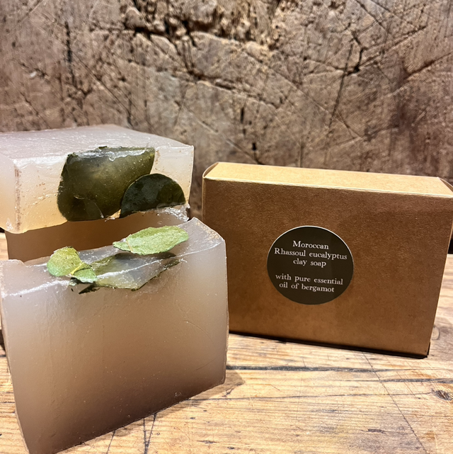 Moroccan Rhassoul eucalyptus and bergamot  clay soap