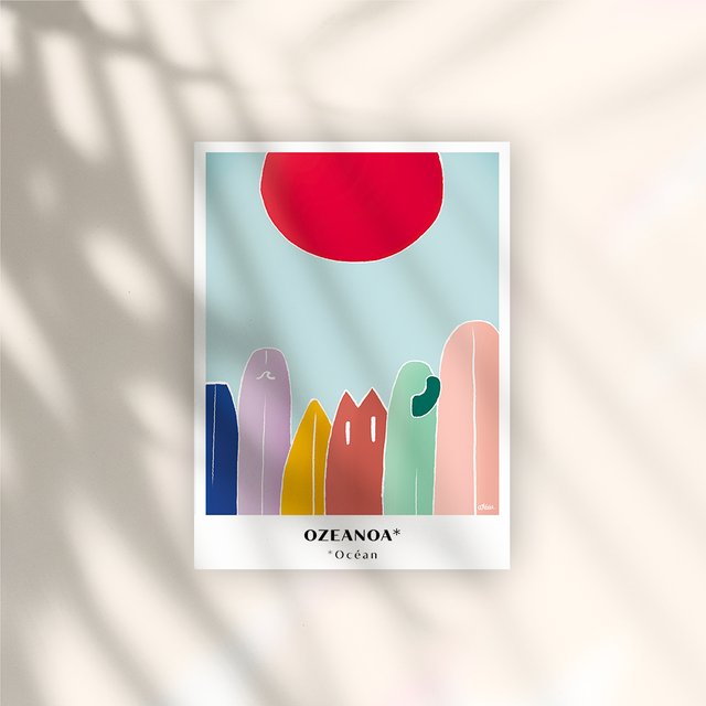 Argia I Surf Ozeanoa - Affiche Papier 250G