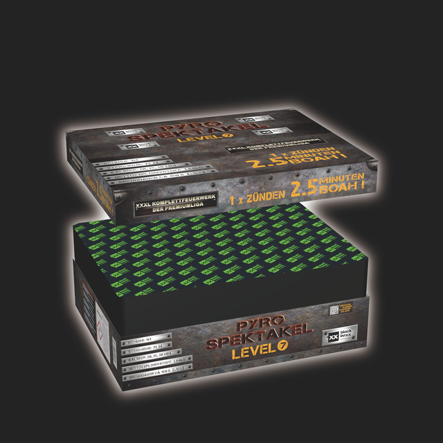 Pyro-Spektakel Level 7, 151 Schuss, 150 Sec