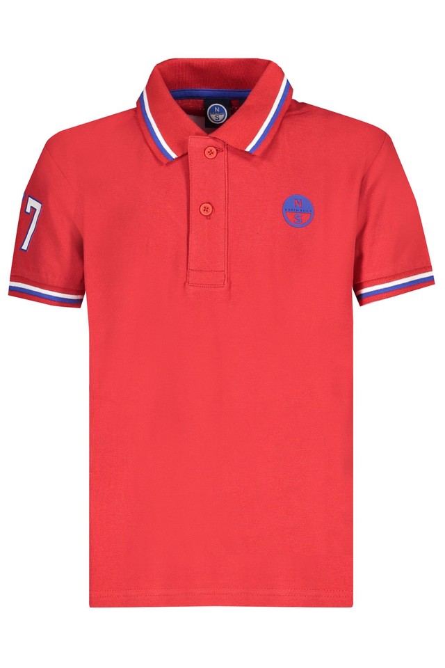 NORTH SAILS POLO MANICHE CORTE BAMBINO ROSSO