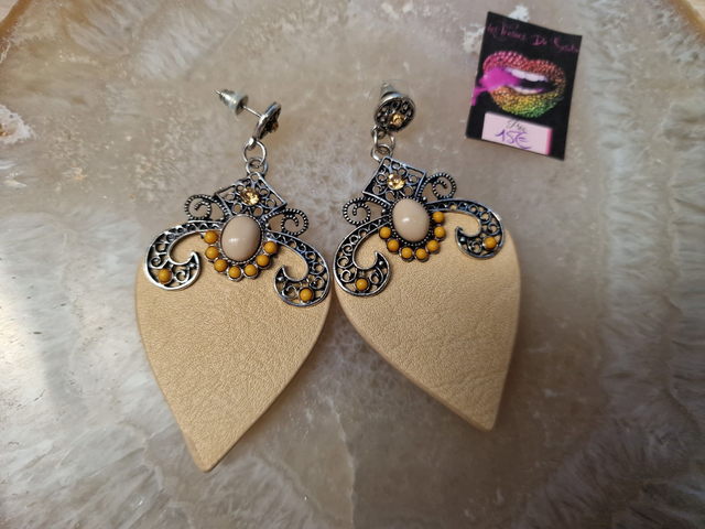 Boucles D'oreilles Boheme Ethnique Cuirs