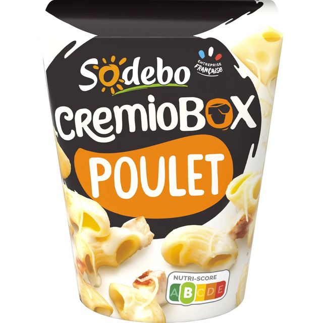Box pâtes poulet crème SODEBO 280g