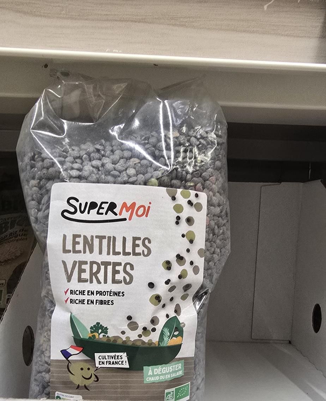 Z Human Lentils Green 500g