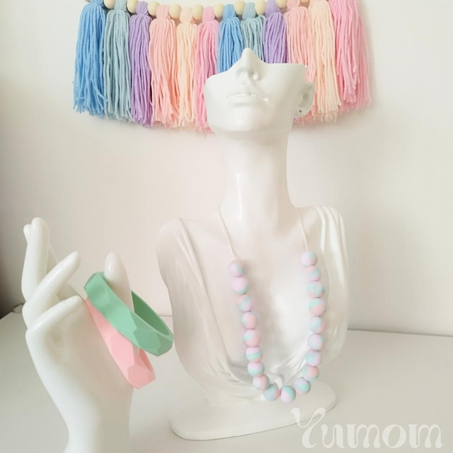 Arc-en-ciel - Collier d'allaitement et de portage