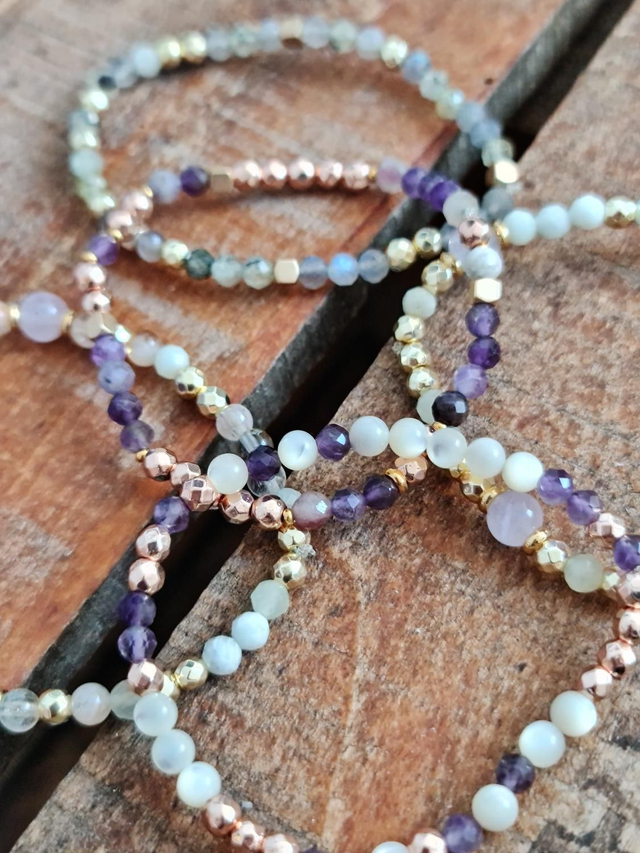 Lot bracelets fins harmonie