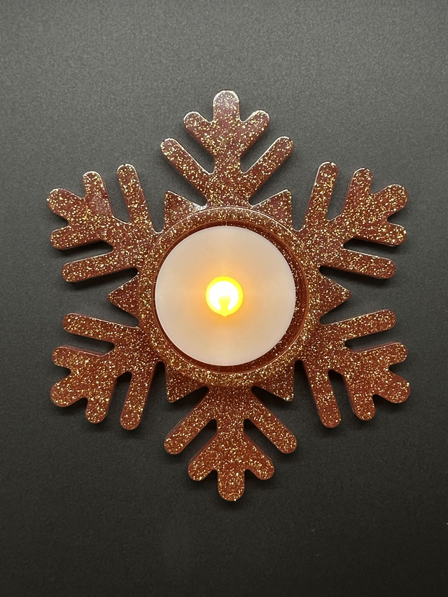 Bougeoir en résine époxy 4