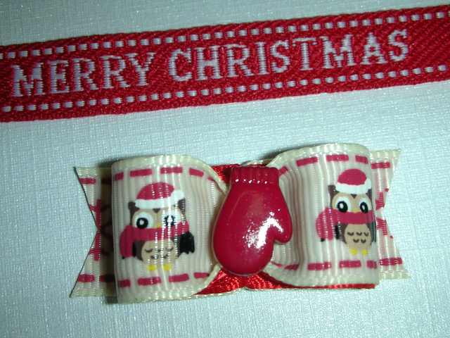 Noeud pour chien fantaisie-Noel-Moufle