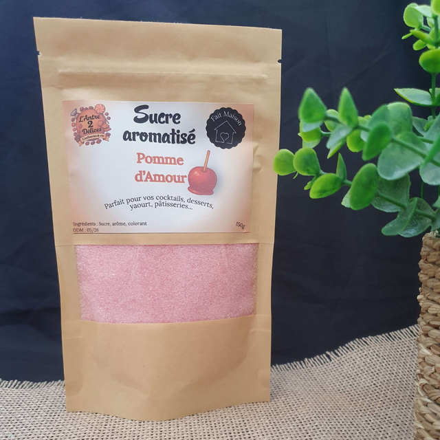 Sucre Aromatisé Pomme d'Amour - 150g