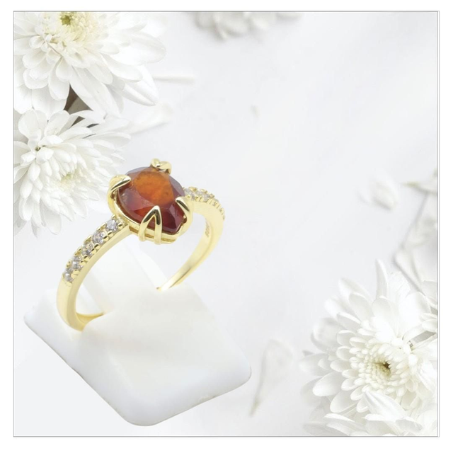 "Grenat" - Bague argent 925