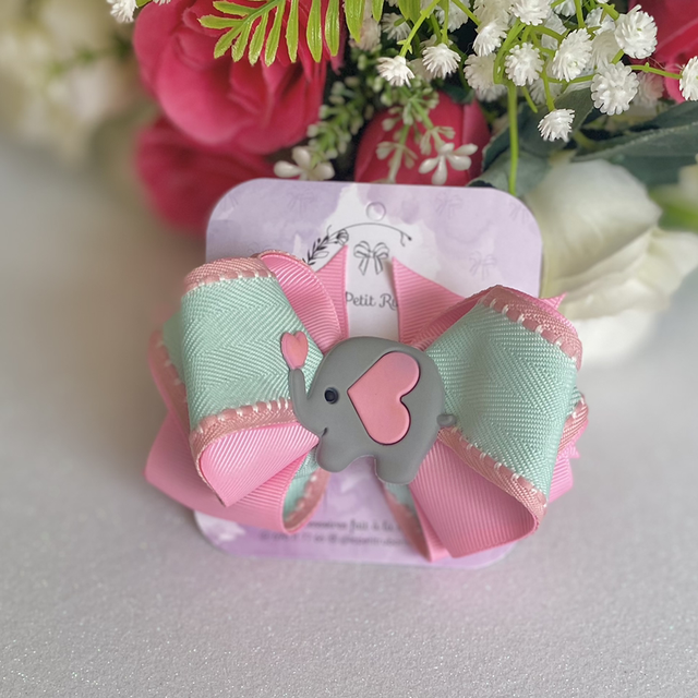 Grande barrette motif éléphant 
