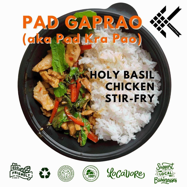Chicken Pad Gaprao (aka Pad Kra Pao)