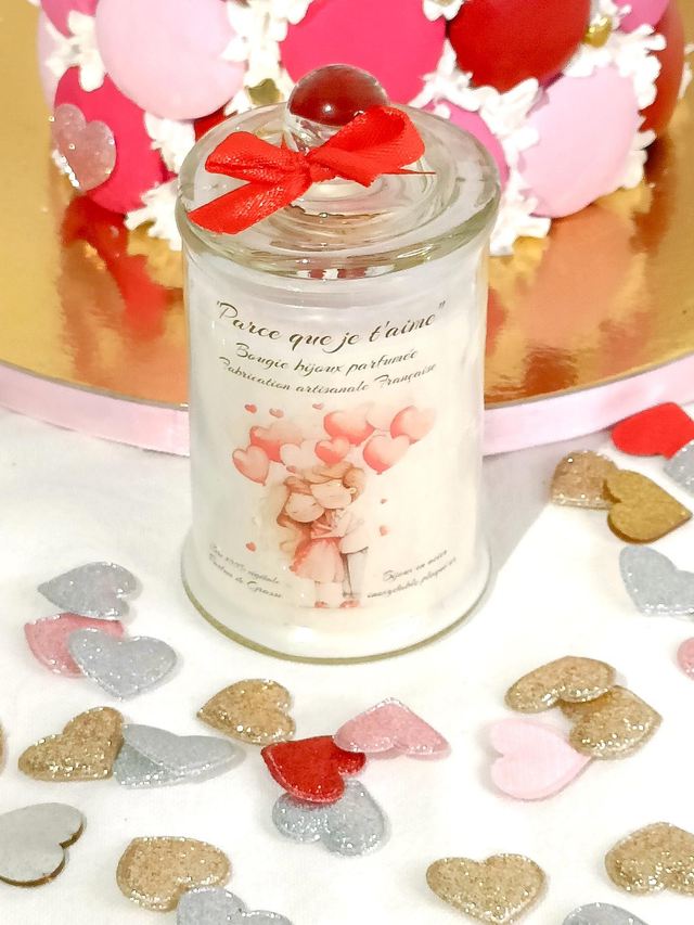 Bougie bijou bonbonnière