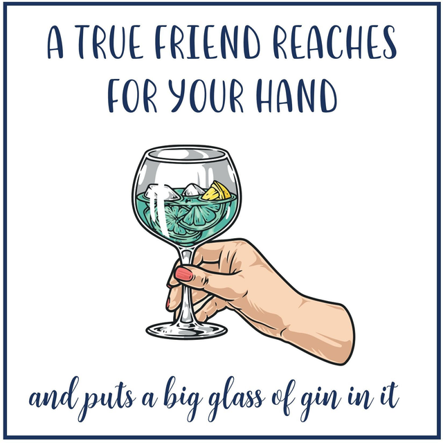 103 - GIGGLE CARD AG - TRUE FRIEND GIN