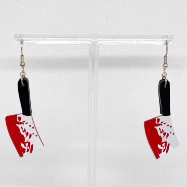 Bloody Cleaver Earrings 