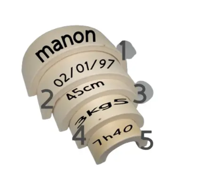 Arc‑en‑ciel en Bois Personnalisé – Cadeau de Naissance