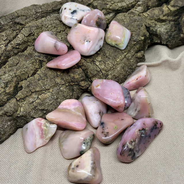 Pierre roulée Opale rose des Andes 