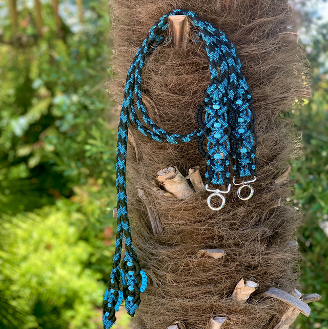 Rênes ouvertes Blue Océan longueur full(1m50/rêne)