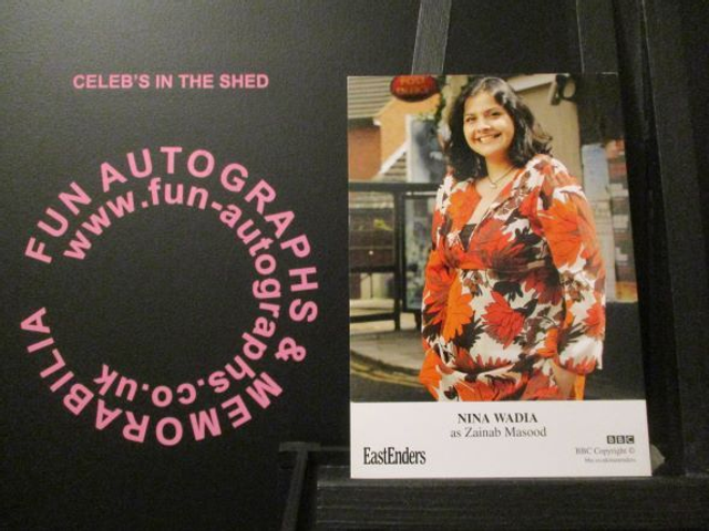 Nina Wadia (Zainab Masood) Original EastEnders Cast Card