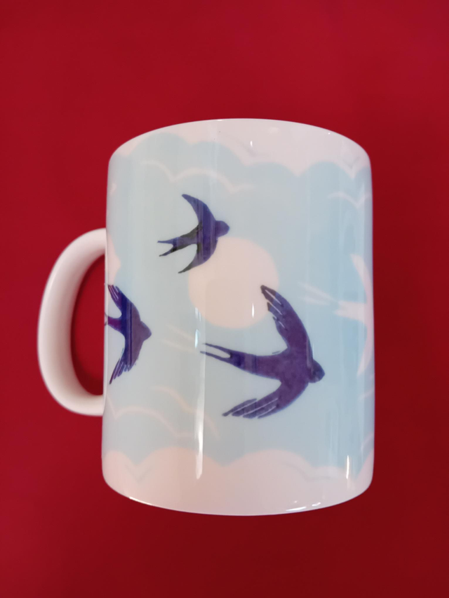 087 - Swallows China mug - Jo Biggadike