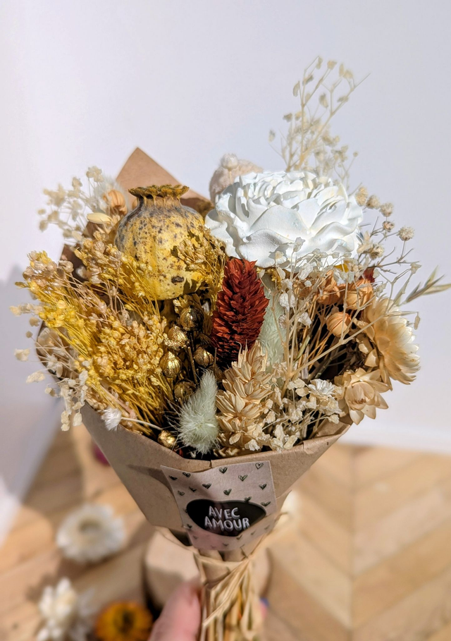 Bouquet fleurs séchées parfumé