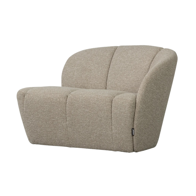 Mojo 2 zits bankje rechts bouclé beige