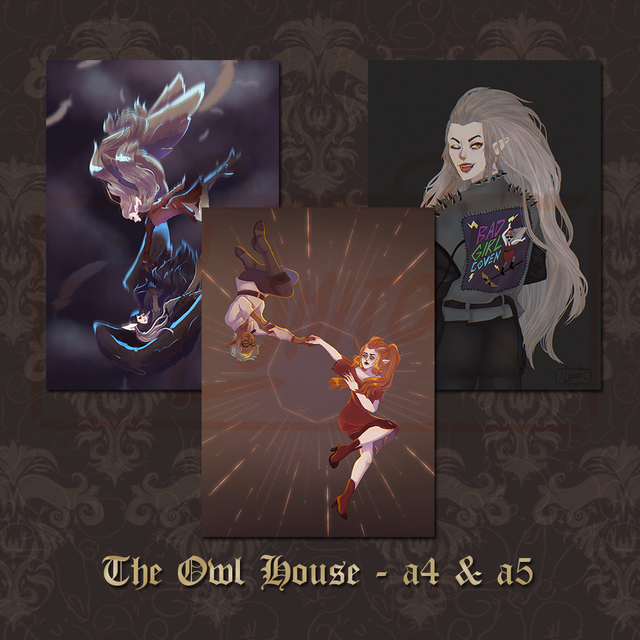 The Owl House - Eda, Raeda, Lilith-Eda a4 & a5 prints