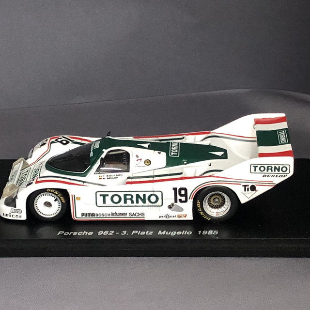 Porsche 962 Team Brun "Torno" 3th Mugello 1985 St Bellof 7 T. Boutsen Spark 1:43