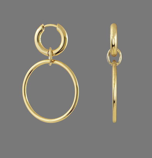 Gold Plated Chloe Hoop Earrings