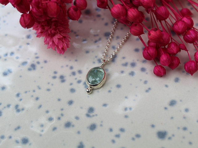 Anhänger Turmalin Hellblau