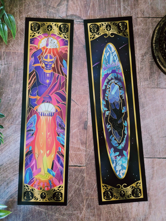 Marque-Page "Divinité de Wingthel : Gan" - 5,5 x 21 cm