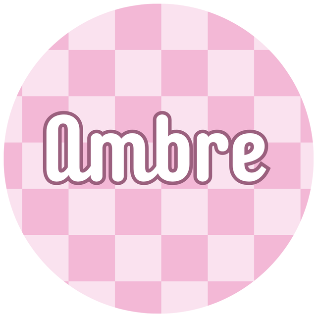 Lot de stickers papier &quot;Ambre&quot; - Personnalisable 