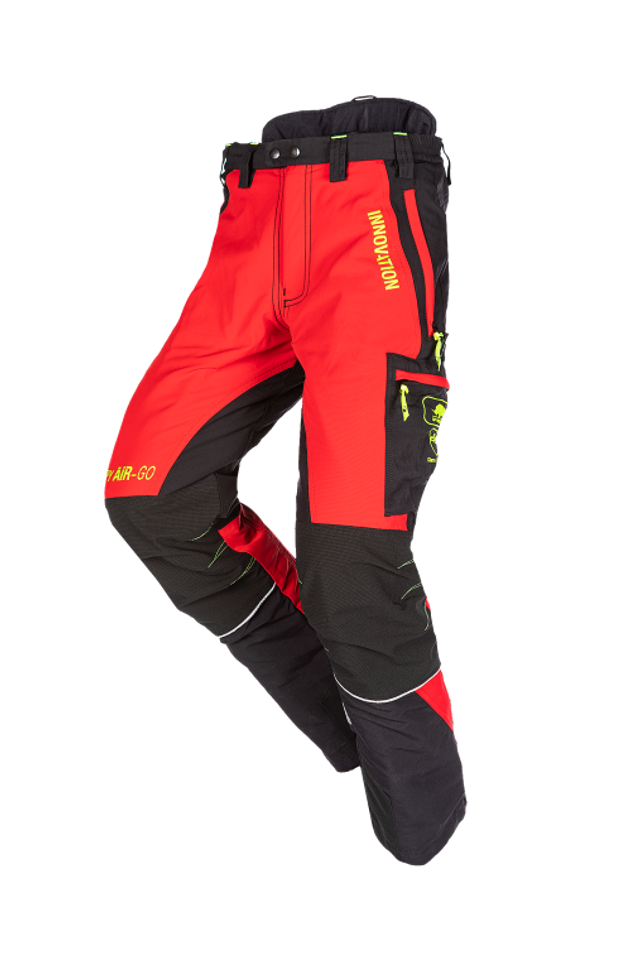 Canopy AIR-GO Schnittschutzhose, Klasse 1 Typ A rot/gelb 
