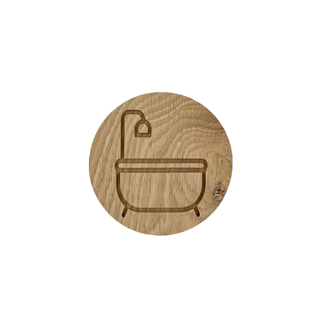 Plaque de porte pour votre salle de bain