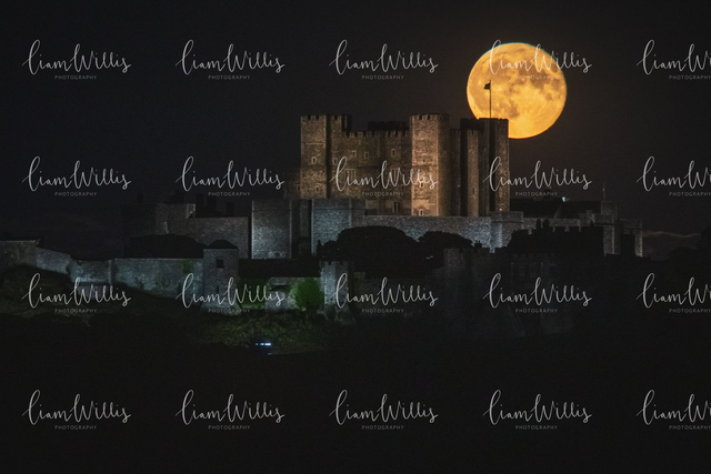 Dover Castle Moonrise Print