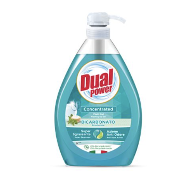 DUAL - Mosogatószer, kímélő kézmosó és szagmentesítő 1 L - zsályás