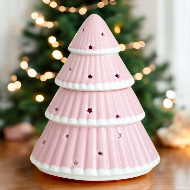 🎀 Brûle-Parfum Sapin Rose