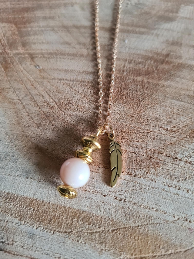 Ras de cou Opale rose