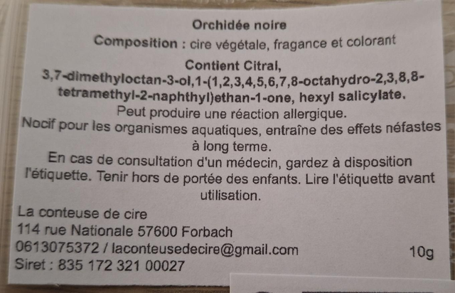 Orchidée noire 