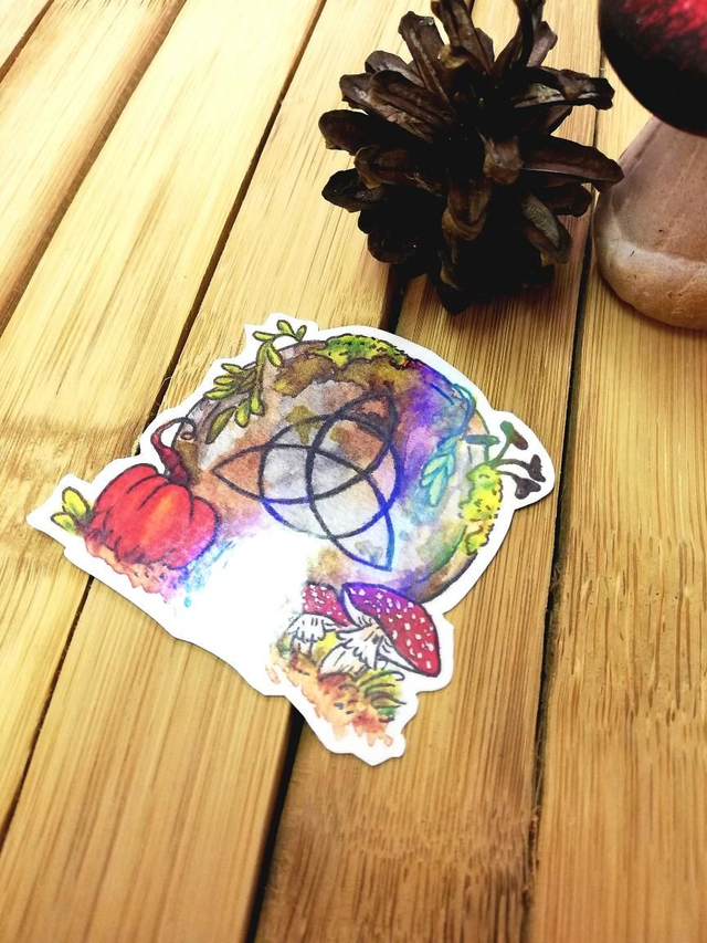 Stickers triquetra automne 