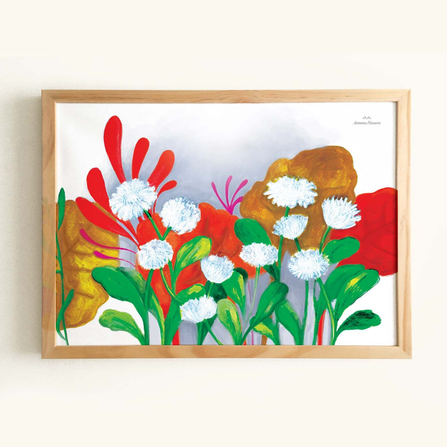 Affiche &quot;Fleurs de marguerites&quot;