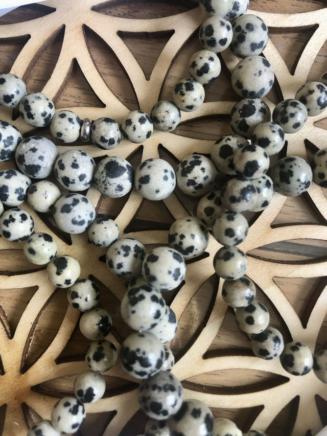Bracelet Jaspe Dalmatien
